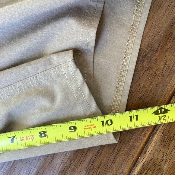 O'Neill Hybrid Swim Shorts Men 33 BUNDLE of Two Khaki Tan Drawstring 10in Inseam - Picture 5 of 16